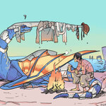 Drying Laundry on the Blue Dragon