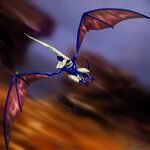 Flying Blue Dragon