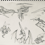 Blue Dragon Sketches