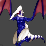 Flying Blue Dragon Fan Art