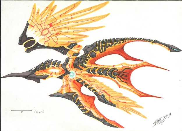 Golden Eo Wing With Red Lined Wings Diagram