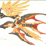 Golden Eo Wing With Red Lined Wings Diagram